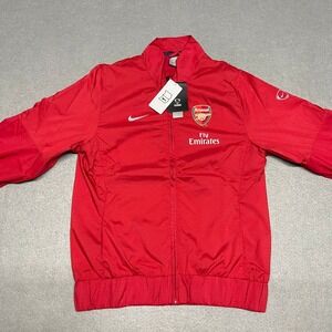 Arsenal Jacket Womens Medium Red Nike Football Drill Top Full Zip Season 2009-10